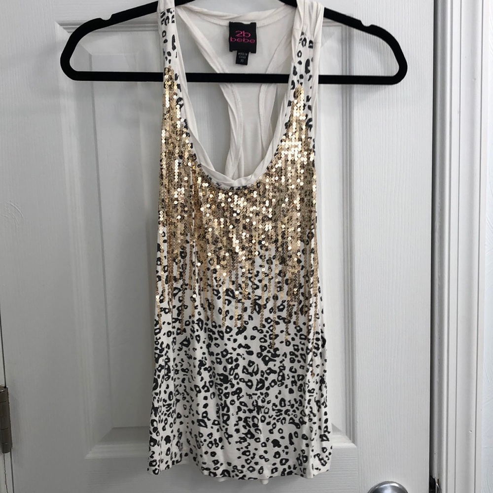 2b Bebe shirt sequins
